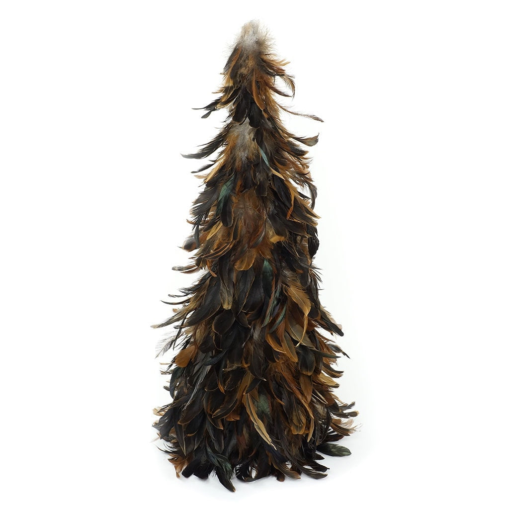 Zucker Natural Rustic Feather Christmas Tree 24 Brown Farmhouse Autumn or Fall Decor